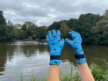 Neoprene wild swimming gloves: Orca